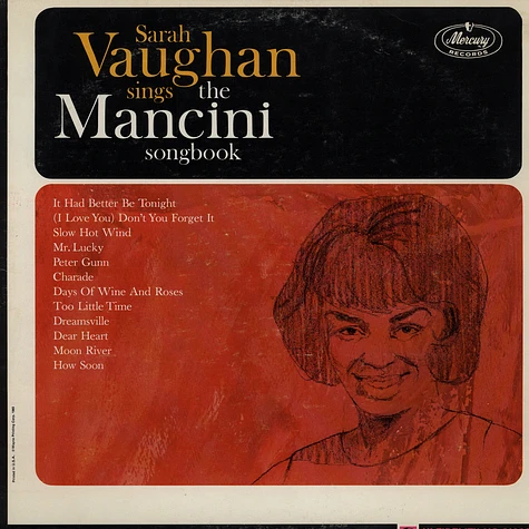 Sarah Vaughan - Sarah Vaughan Sings The Mancini Songbook