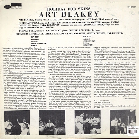 Art Blakey - Holiday For Skins Vol. 1