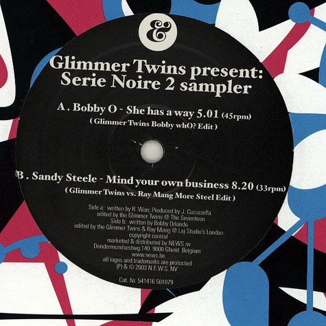 V.A. - Glimmer Twins present: Serie Noire 2 Sampler