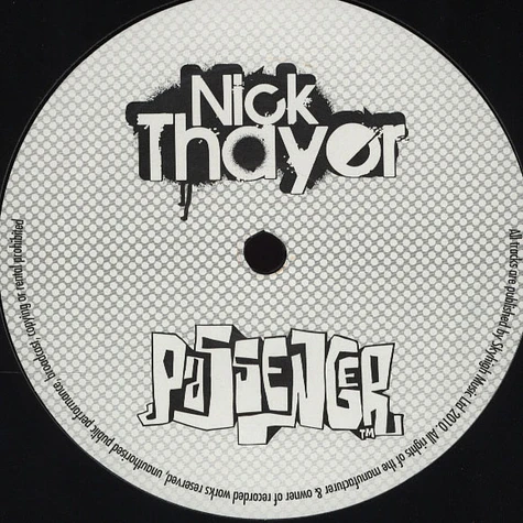 Nick Thayer - Can't Touch Me Now EP