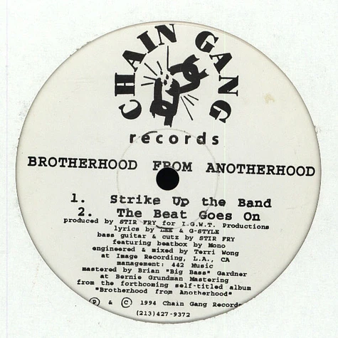 Brotherhood From Anotherhood - Strike Up The Band