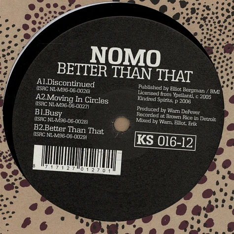 Nomo - Better than that