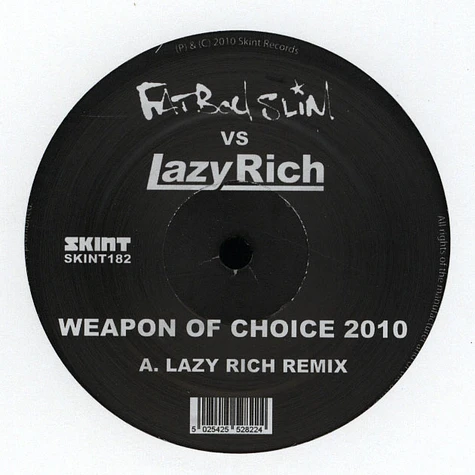 Fatboy Slim vs Lazy Rich - Weapon Of Choice 2010