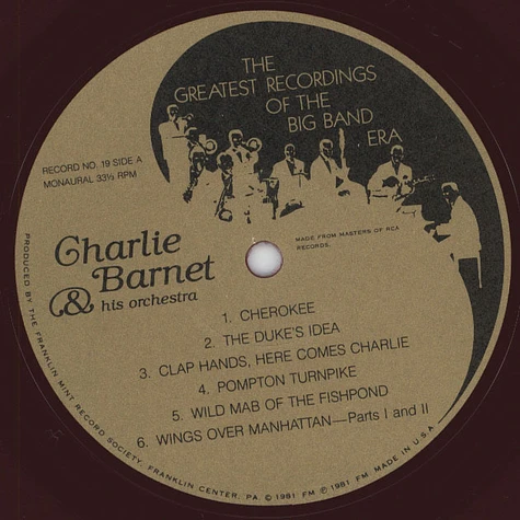 V.A. - The Greatest Recordings Of The Big Band Era - Charlie Barnet / Hal Kemp