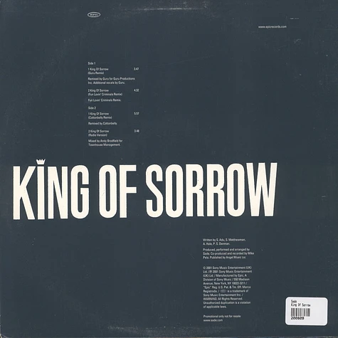 Sade - King Of Sorrow