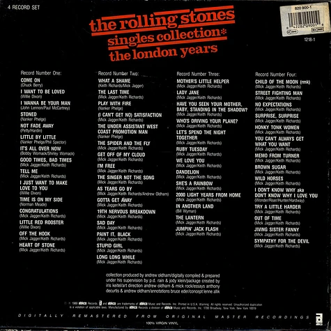 The Rolling Stones - Singles Collection - The London Years