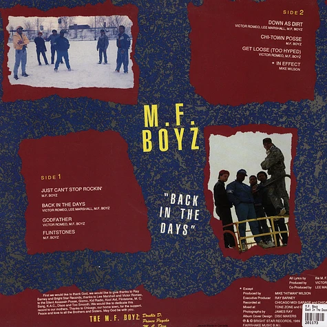 M.F. Boyz - Back In The Days