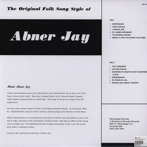Abner Jay - Folk Song Stylist