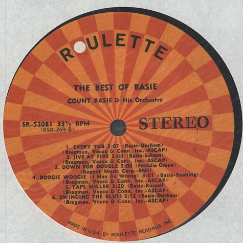 Count Basie Orchestra - The Best Of Basie