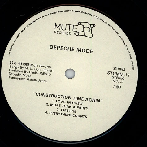 Depeche Mode - Construction Time Again