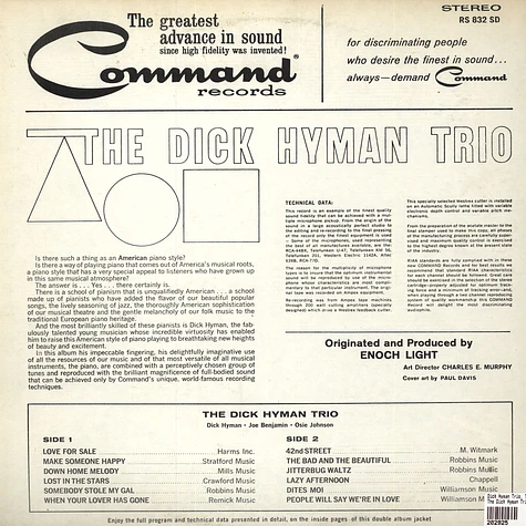 The Dick Hyman Trio - The Dick Hyman Trio