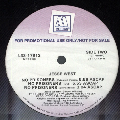 Jesse West - No prisoners