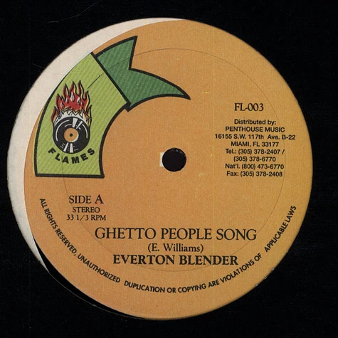 Everton Blender - Ghetto People Song