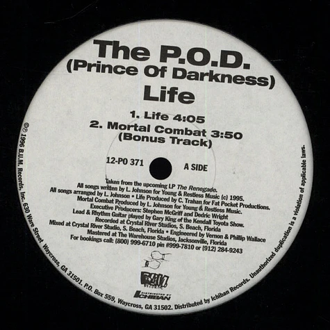The P.O.D. (Prince Of Darkness) - Life / Mortal Combat