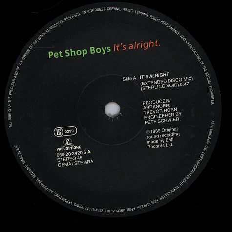 Pet Shop Boys - It's Alright