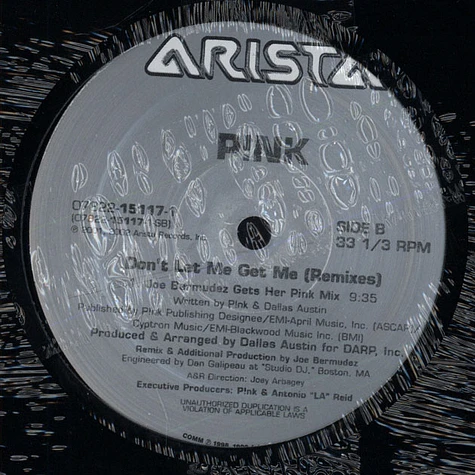 Pink - Don't Let Me Get Me (Remixes)