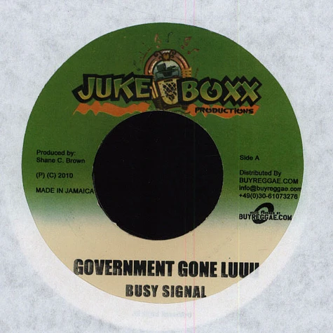 Busy Signal - Government Gone Luuu / Dat Mi Love