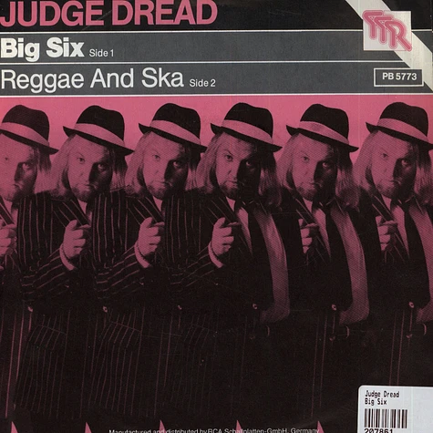Judge Dread - Big Six / Reggae And Ska