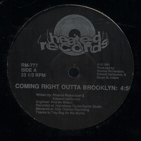 Rhamel - Straight Out Of Brooklyn / Do It Any Way You Want