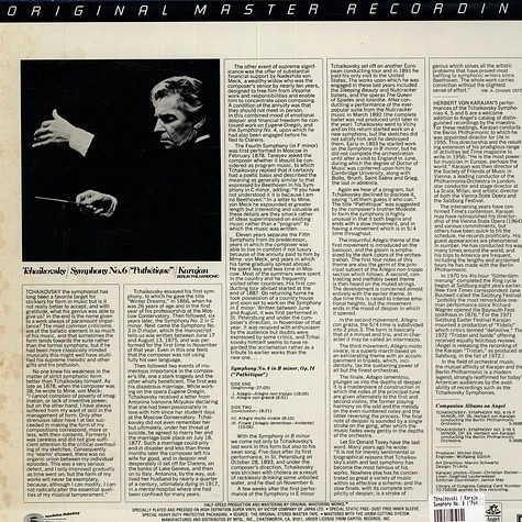 Tchaikovski / Karajan / Berliner Philharmoniker - Symphony No. 6 ("Pathetique")