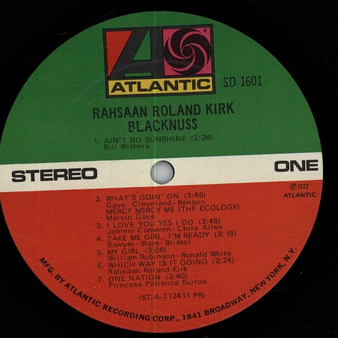 Rahsaan Roland Kirk - Blacknuss