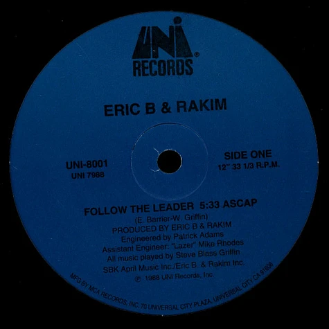 Eric B & Rakim - Follow the leader
