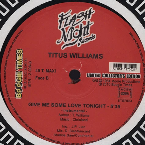 Titus Williams - Give Me Some Love Tonight