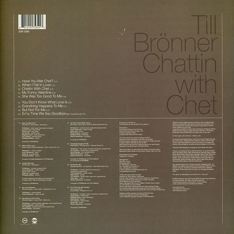 Till Brönner - Chattin With Chet