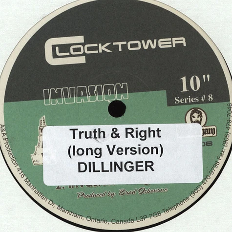Dillinger - Truth & Right