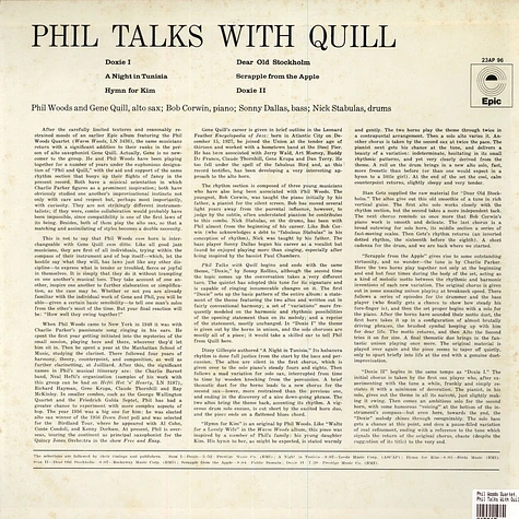 The Phil Woods Quartet & Gene Quill - Phil Talks With Quill