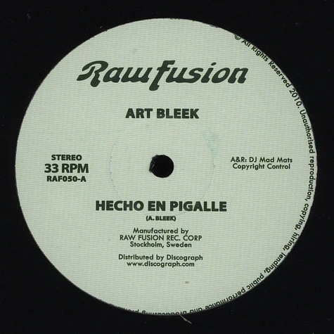 Art Bleek - Hecho En Pigalle