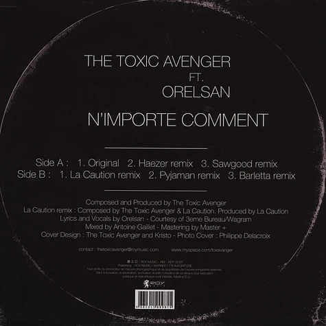 The Toxic Avenger - N'Importe Comment Feat. Orelsan
