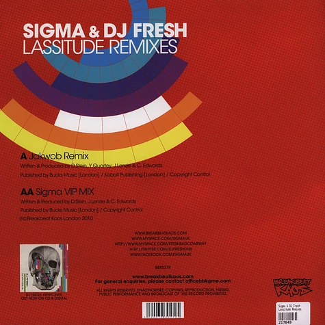 Sigma & DJ Fresh - Lassitude Remixes