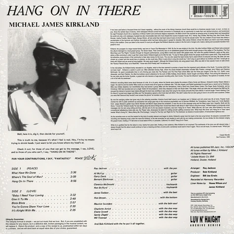 Mike James Kirkland - Hang On In There