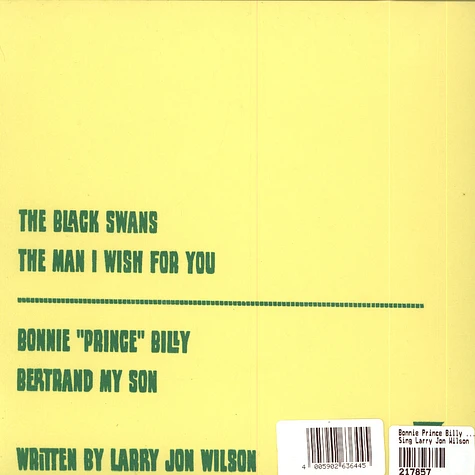 Bonnie Prince Billy And The Black Swans - Sing Larry Jon Wilson
