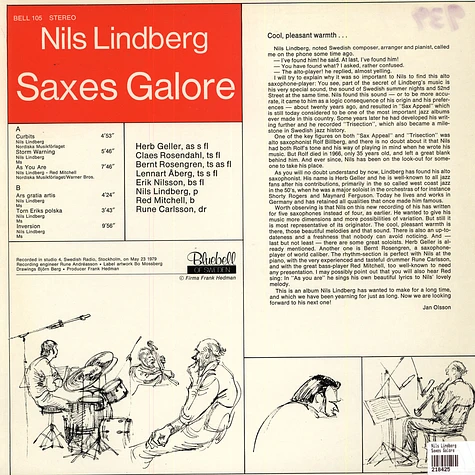 Nils Lindberg - Saxes Galore