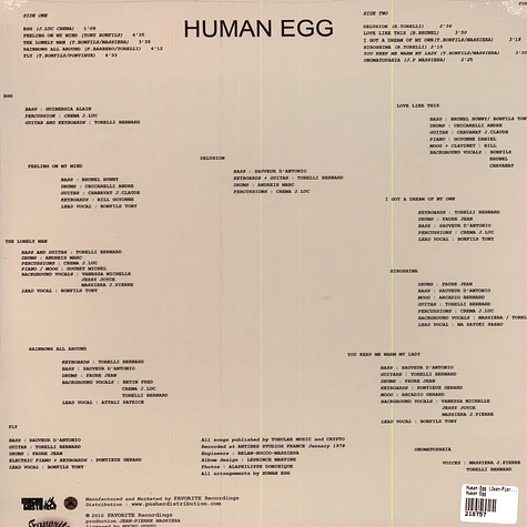 Human Egg (Jean-Pierre Massiera) - Human Egg