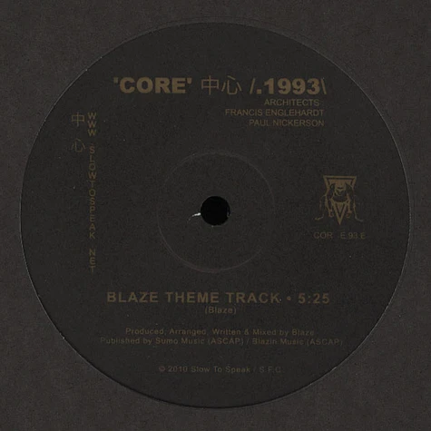 Black Rascals - Core 1993: Blaze Theme Track