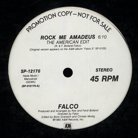 Falco - Rock Me Amadeus (american edit)