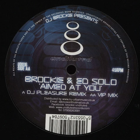 Brockie & Ed Solo - Aimd At You Pleasure Remix / VIP Mix