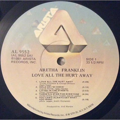 Aretha Franklin - Love All The Hurt Away