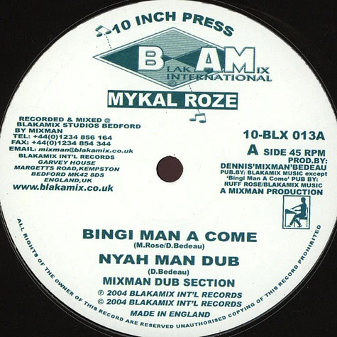 Michael Rose - Bingi Man A Come