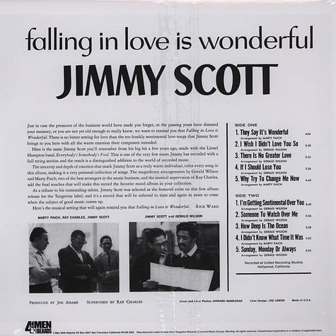 Jimmy Scott - Falling In Love Is Wonderful