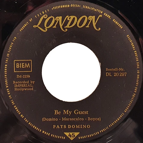 Fats Domino - I've Been Around / Be My Guest