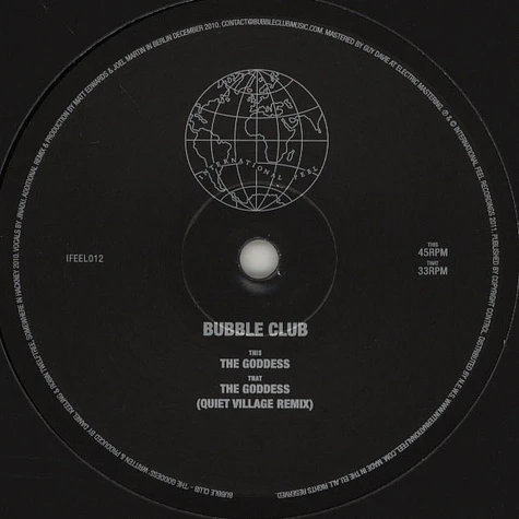 Bubble Club - The Goddess Quiet Village Remix