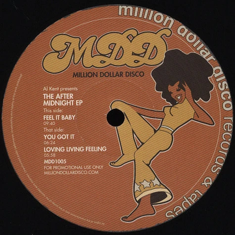 Al Kent Presents Million Dollar Disco - The After Midnight EP