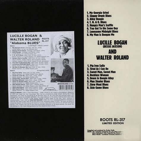 Lucille Bogan & Walter Roland - Alabama Blues