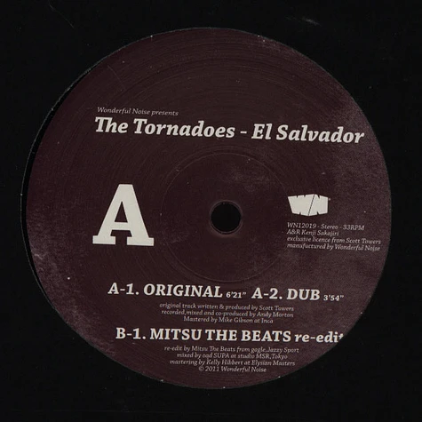 The Tornadoes - El Salvador DJ Mitsu The Beats Edit
