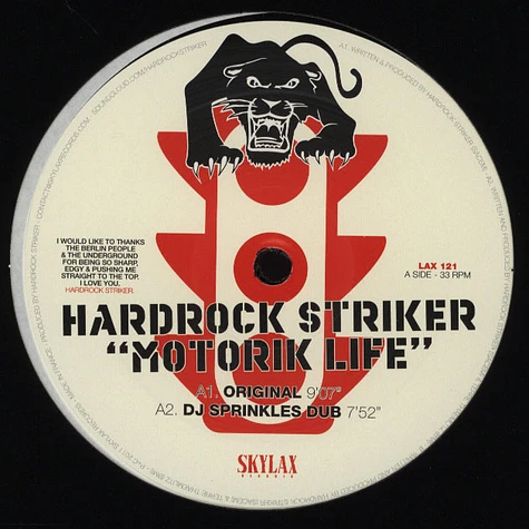Hardrock Striker - Motorik Life DJ Sprinkles Remix