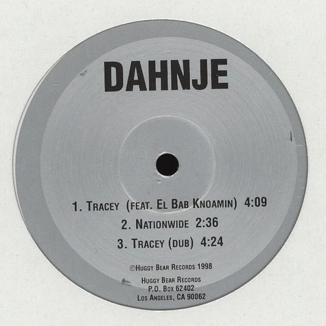Dahnje - Tracey EP